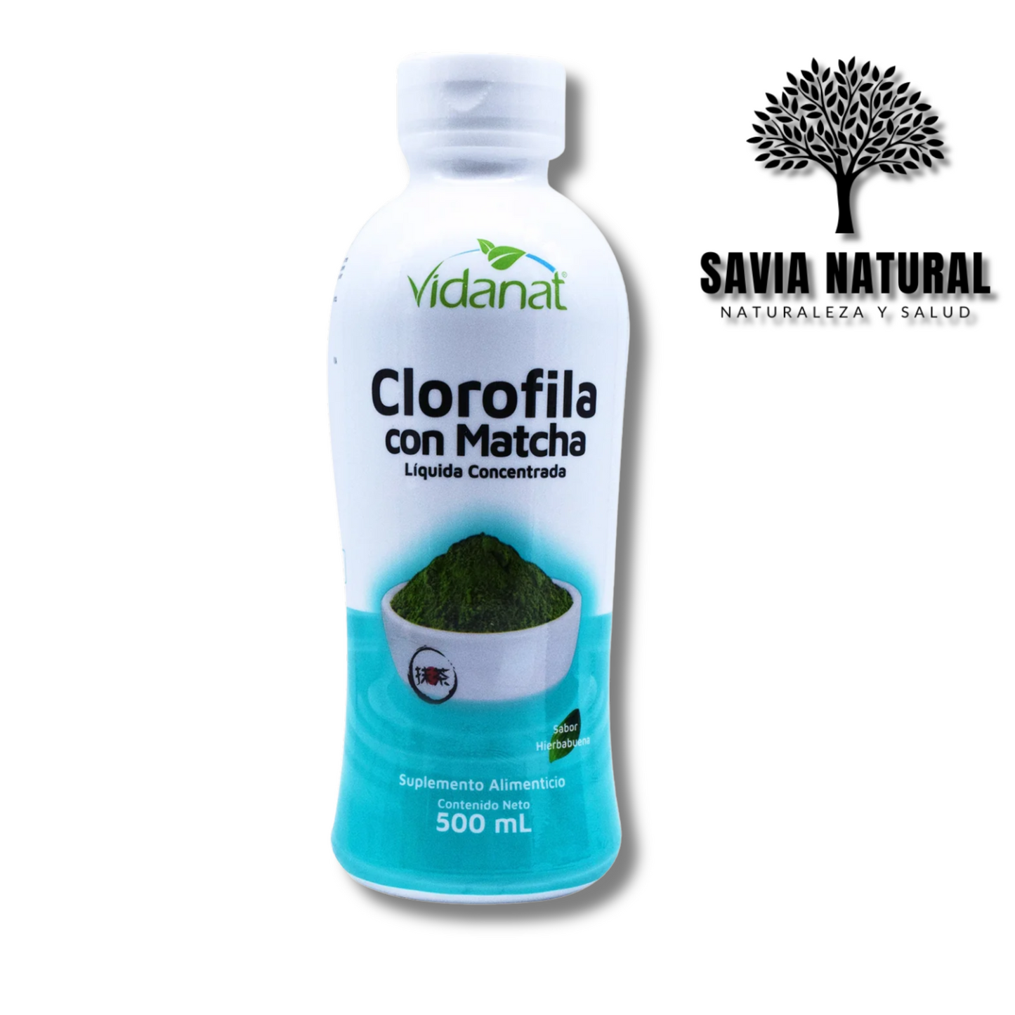 Clorofila con Matcha – 500 ml | Detox y Energía con Antioxidantes Naturales