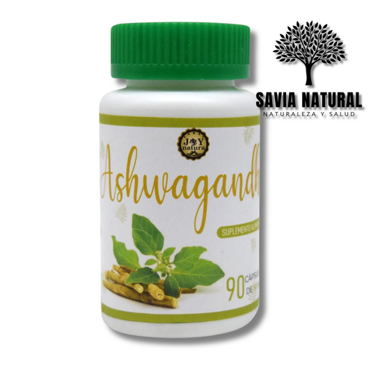 Ashwagandha en Cápsulas – 90 pzas | Adaptógeno Natural para Estrés y Energía